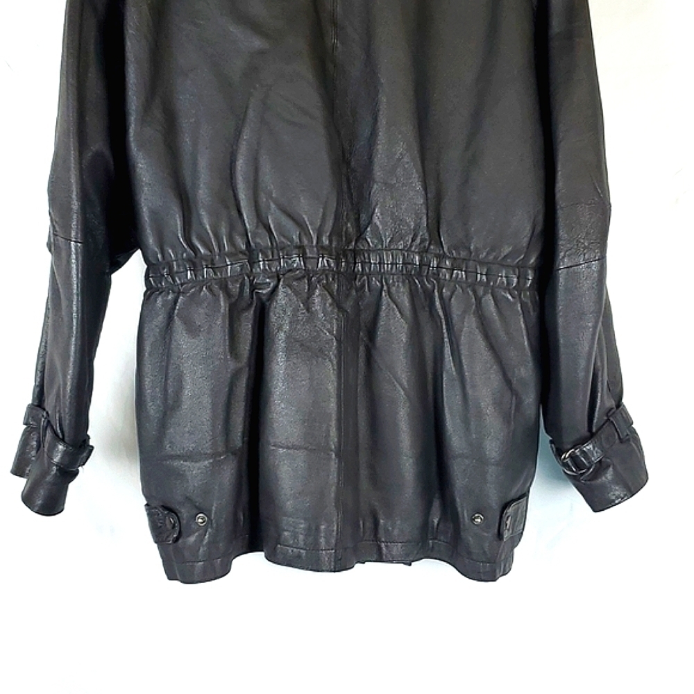 Vintage Phase 2 Black Leather Jacket - Picture 8 of 11
